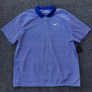 Nike men’s DRI- Fit striped golf polo size XXL